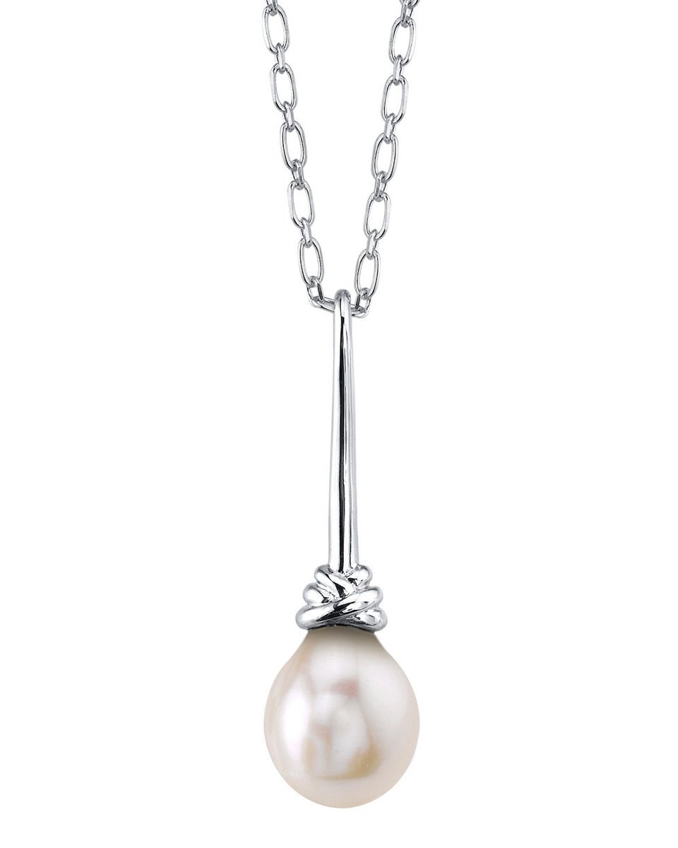 8.0-8.5mm White Freshwater Pearl Adjustable Necklace for Men
