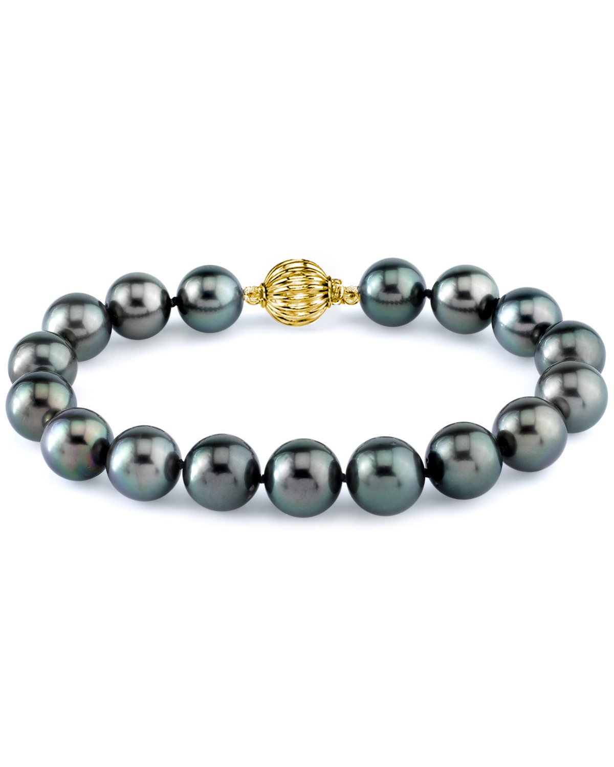 Mens black hot sale pearl bracelet