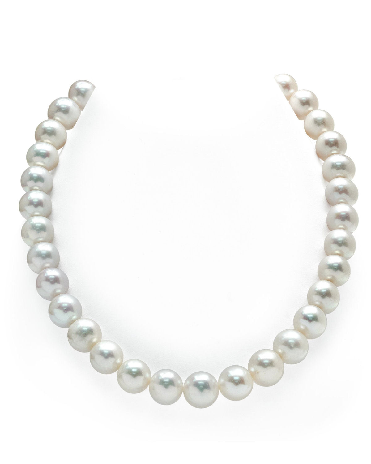 11.5-12.5mm White Freshwater Pearl Necklace - AAA Quality - Pure