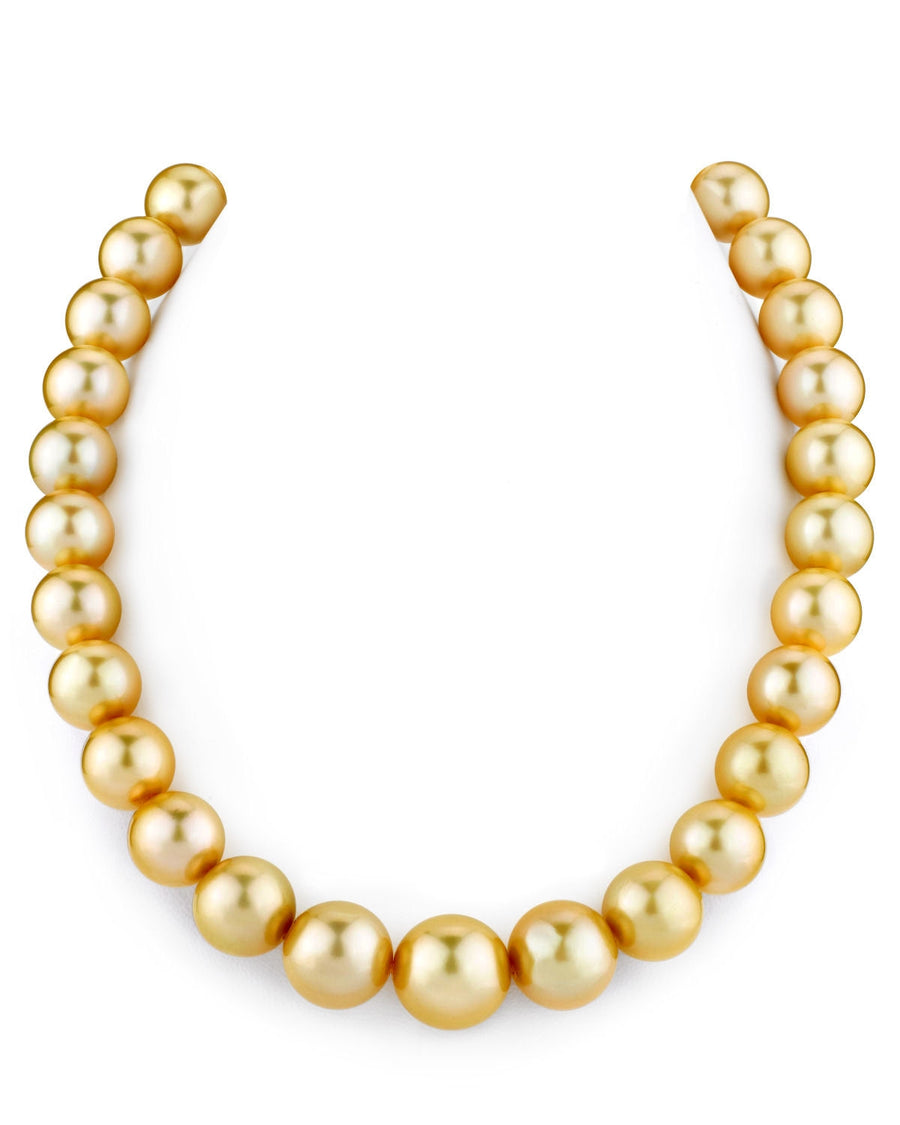 Golden south sea pearl strands, 100% Natural Colors, golden pearls, round  pearls (924)