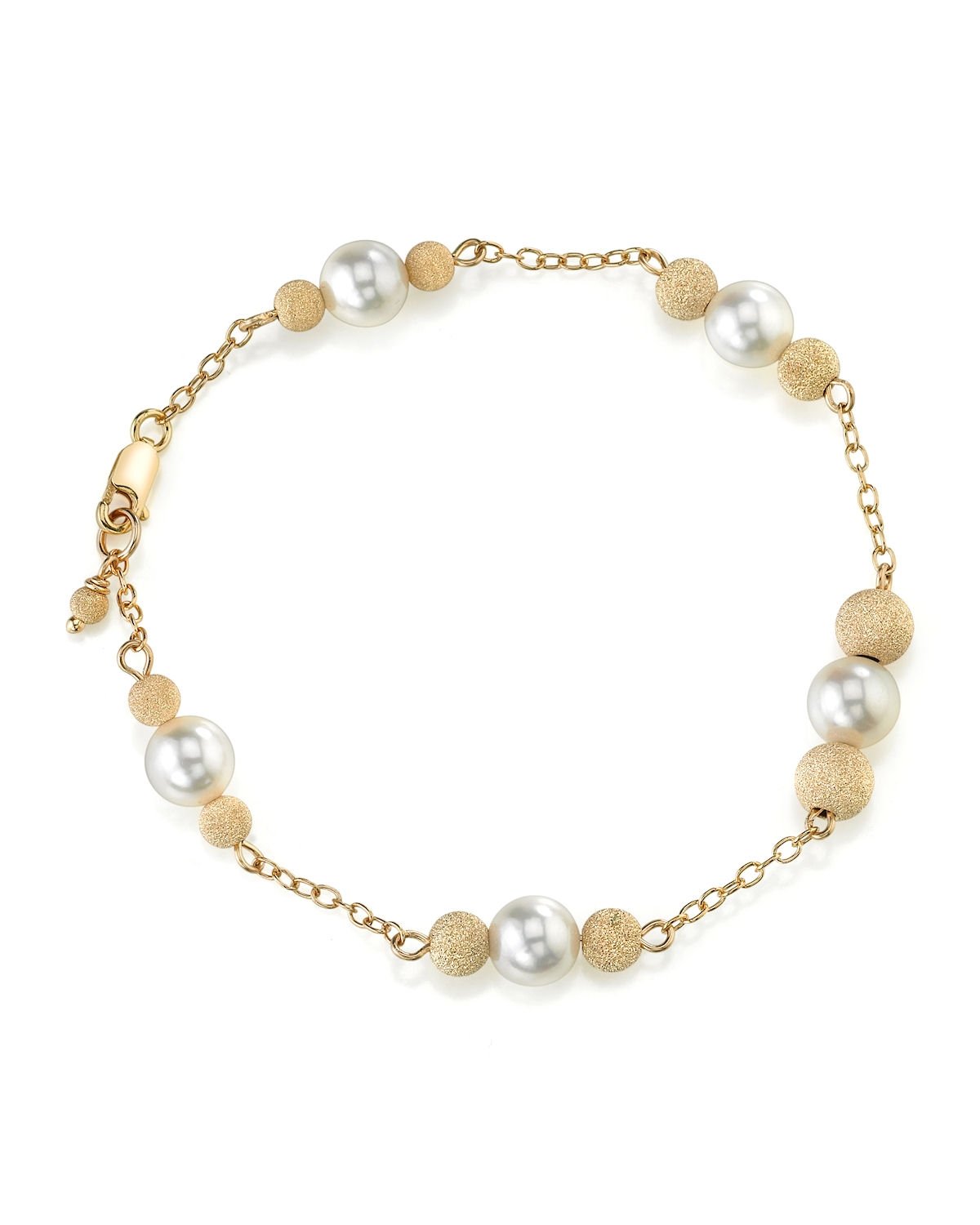 Japanese Akoya White Pearl Tincup Tara Bracelet - Pure Pearls