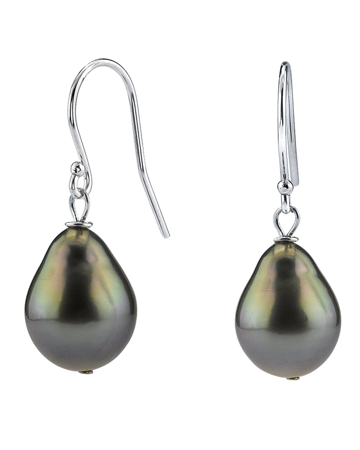 Tahitian Dangle store Drop Pearl Earrings in 925 Sterling Silver (SHE004)