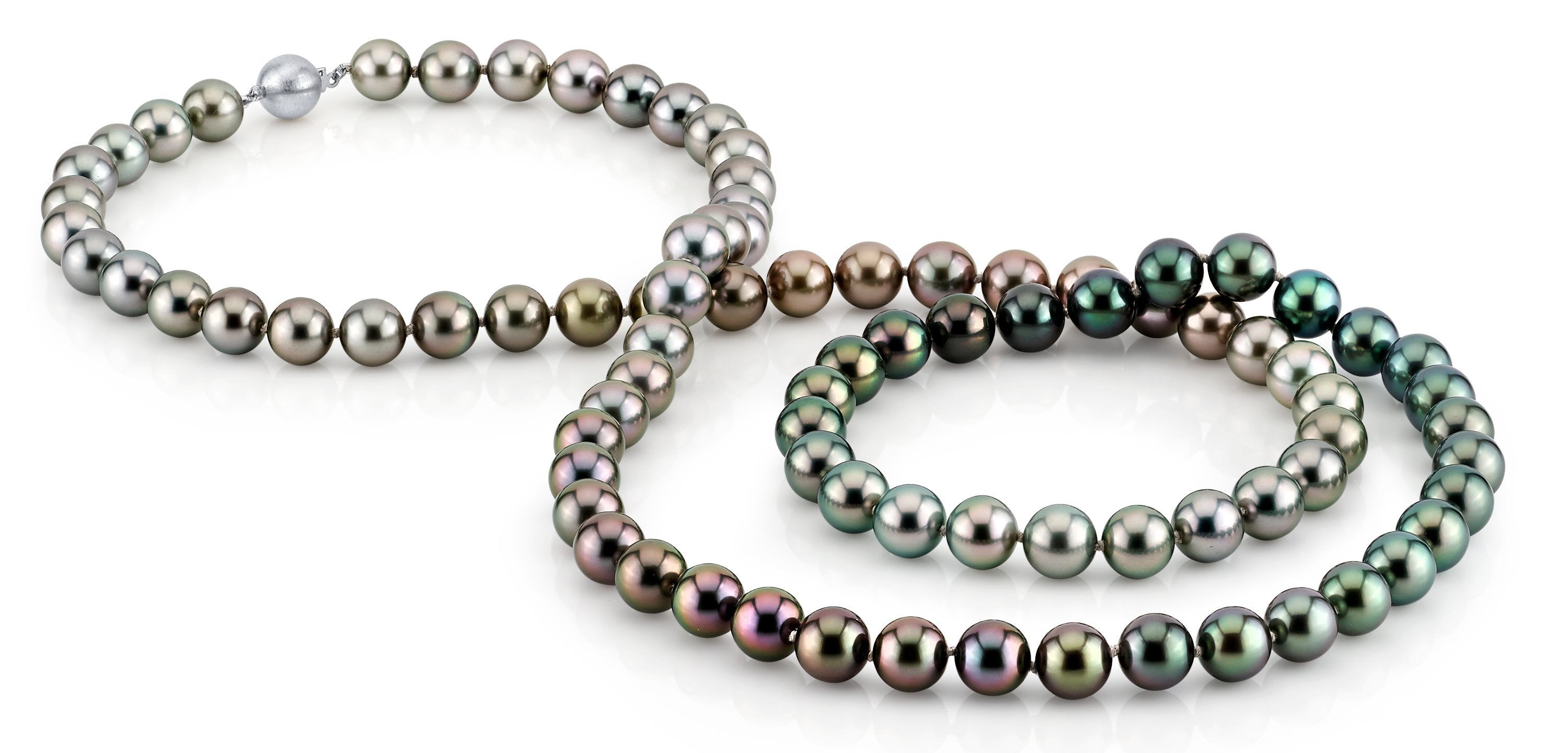 8 inches 8-11mm green Tahitian Pearl,Natural buy color Sea pearl,Genuine Tahitian Pearl Necklace,TH9-2A-14-29