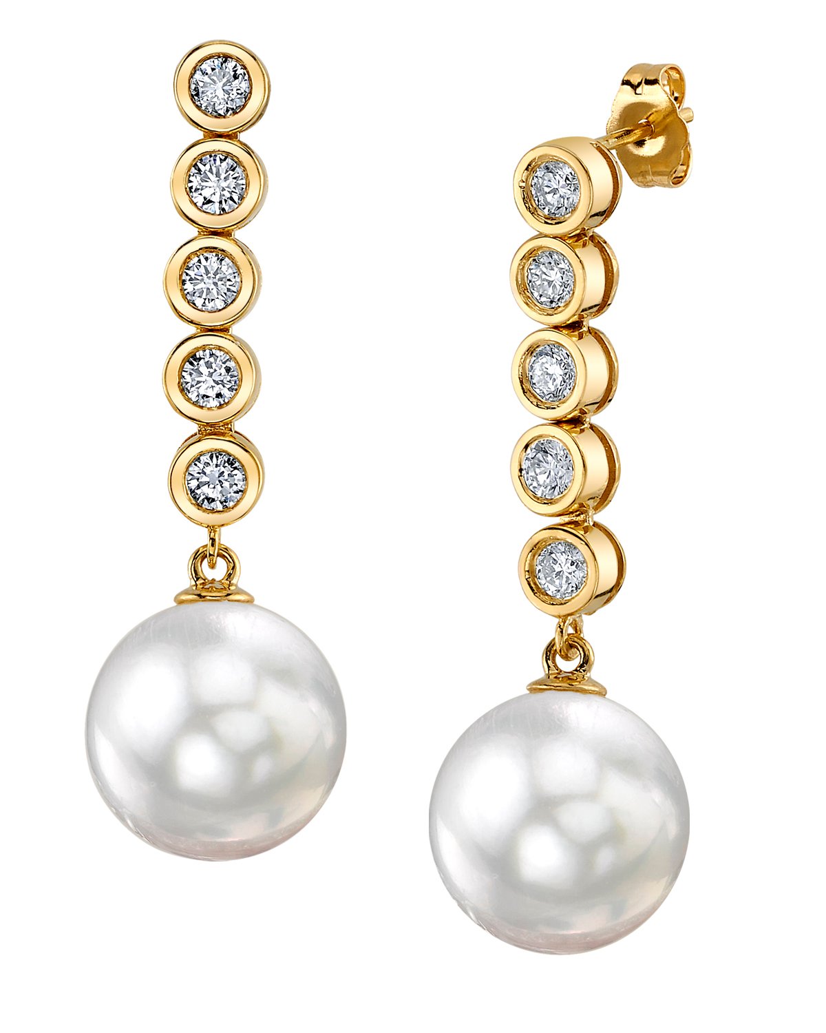 Diamond & Pearl Estate Drop Earrings — Shreve, Crump & Low