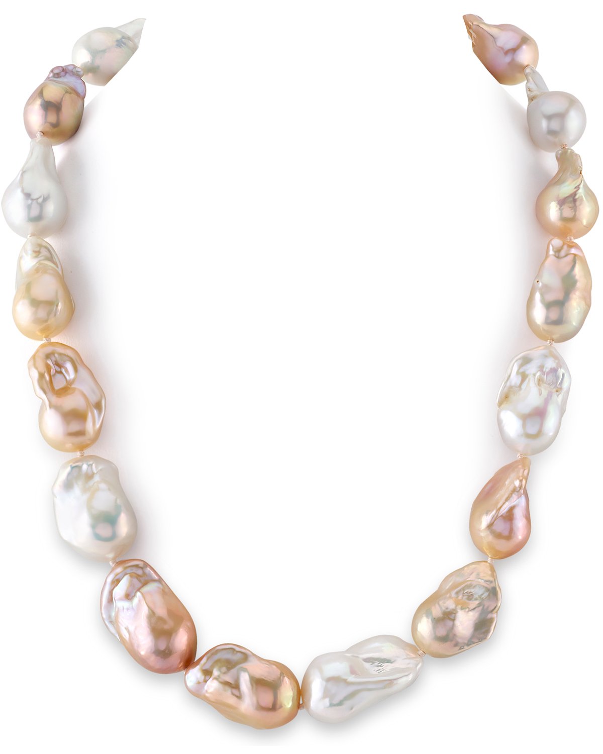 Belpearl 18k Long Multicolor Pearl Necklace, 50