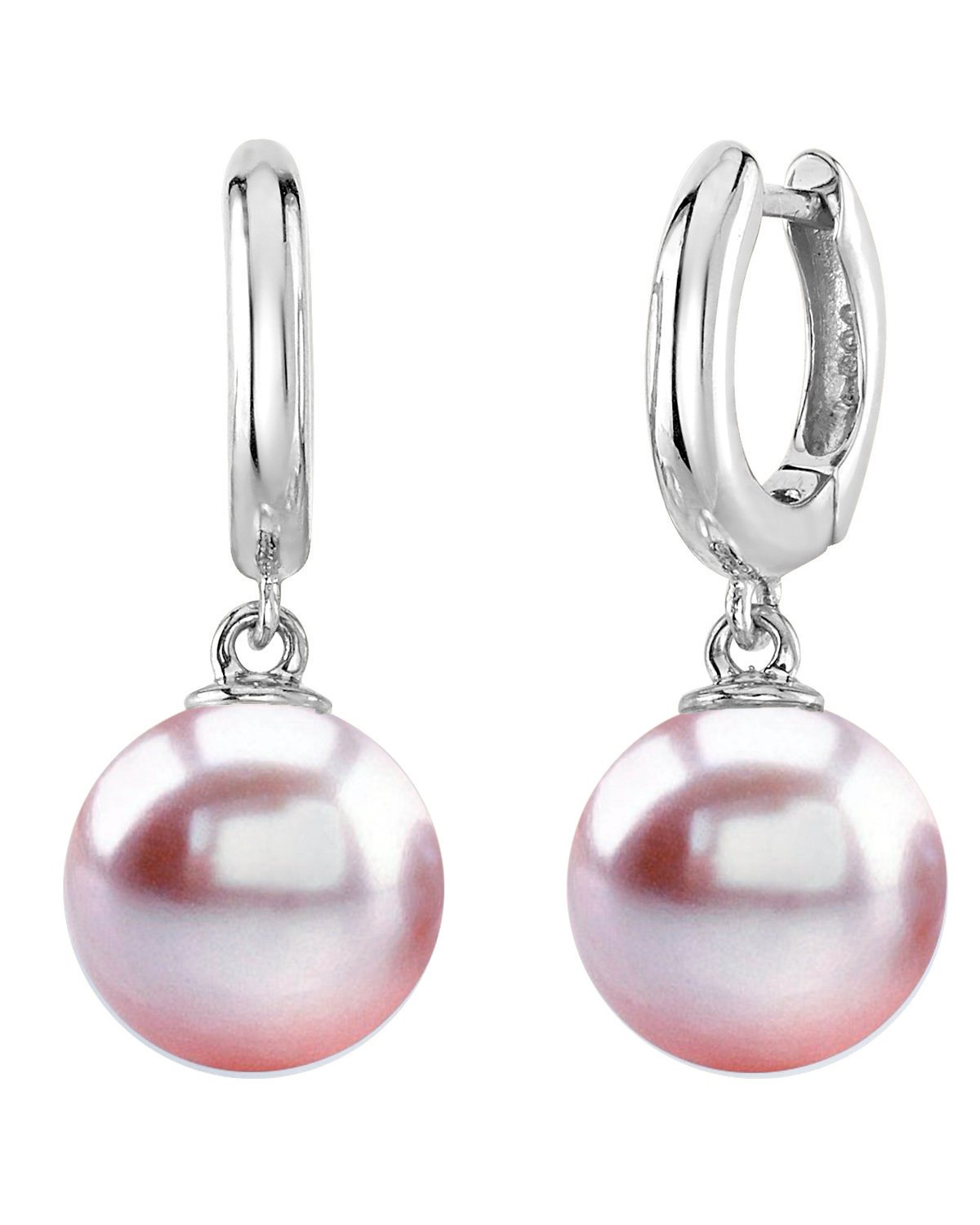 June Birthday Pink Pearl Drop Rose Gold Earrings | Kaizarin | Wolf & Badger