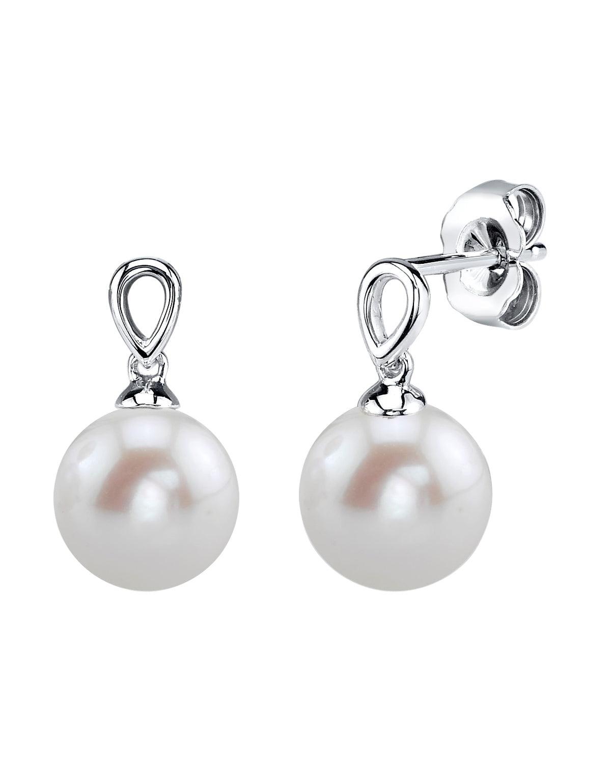 Freshwater Pearl Sherry Earrings 14K Yellow Gold / 11-12mm AAAA Quality