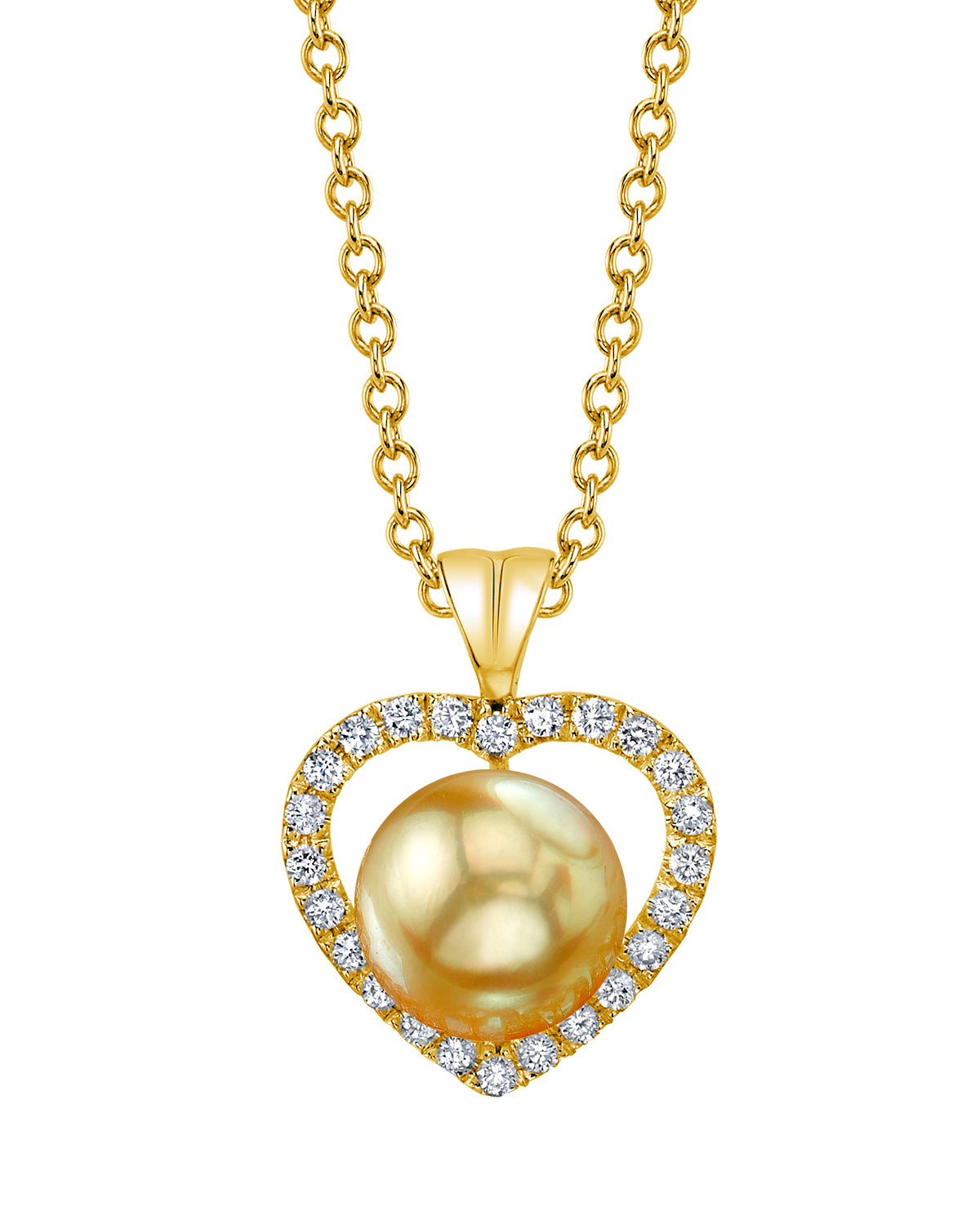 Large South Sea Pearl & Diamond Pendant