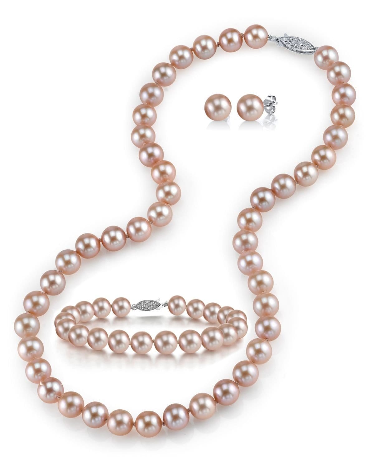 Beautiful Freshwater Pearl good Jewelry Set